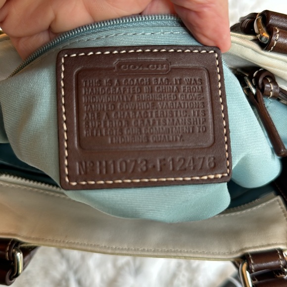 COACH Hampton Leather Satchel Soho Handbag Purse F12476 - Picture 4 of 15